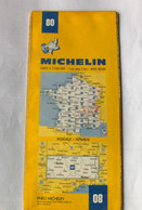 CARTE MICHELIN -  RODEZ - NIMES  - 80 - 1983 - Cartes Routières