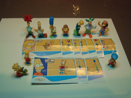 2007 Ferrero - Kinder Surprise -  TT134 - TT143 - The Simpsons - Complete Set + 10 BPZ's - Monoblocchi