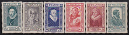 France   .   Y&T   .   587/592     .    **       .    Neuf Avec Gomme  Et SANS Charnière - Unused Stamps