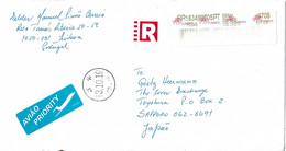 Portugal Registered Cover To Japan - Lettres & Documents