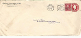 57792) USA Postal Stationery Perfin Washington 1925 Postmark Cancel Slogan - 1921-40