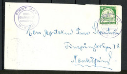 SCHWEDEN Sweden 1945 NORRKÖPING Local Private Post Card First Day 15.03.1945 Cancel With 4 öre Stamp - Ortsausgaben