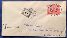 MIXED FRANKING: Gold Coast 1923 Postage Due Cds 1d TAKORADI A 1958 On Cover From SEKONDI Franked Ghana - Ghana (1957-...)