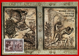 VATICANO VATIKAN VATICAN 1999 APERTURA PORTA SANTA SAN PIETRO SAINT PETER OPENING HOLY DOOR ANNO DOMINE MM MAXIMUM CARD - Briefe U. Dokumente