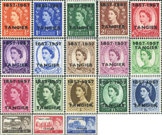 696784 MNH TANGER. Ocupación Britanica 1957 SERIE BASICA - British Occ. MEF