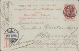 Belgique 1905 Entier Postal étranger Illustration Bleue Au Verso. Liège Exposition. Superbe - 1905 – Lüttich (Belgien)