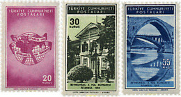 299624 HINGED TURQUIA 1955 10 CONGRESO INTERNACIONAL DE VIAS DE TRANSPORTE TERRESTRE - ...-1858 Prefilatelia