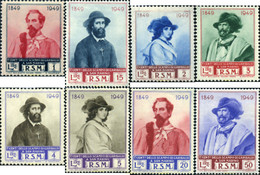 359950 HINGED SAN MARINO 1949 CENTENARIO DE LA RETIRADA DE GARIBALDI - Used Stamps