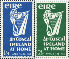 327282 HINGED IRLANDA 1953 FIESTA NACIONAL - Collections, Lots & Séries