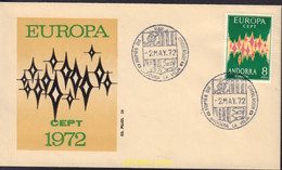 582071 MNH ANDORRA. Admón Española 1972 EUROPA CEPT. COMUNICACIONES - Oblitérés
