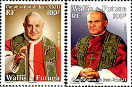 319181 MNH WALLIS Y FUTUNA 2014 CANONIZACION DE JUAN PABLO II - Usados