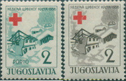 670115 HINGED YUGOSLAVIA 1956 BENEFICENCIA - Verzamelingen & Reeksen