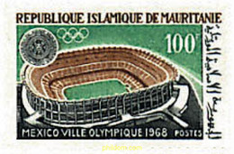 590139 MNH MAURITANIA 1967 19 JUEGOS OLIMPICOS VERANO MEXICO 1968 - 10 JUEGOS OLIMPICOS INVIERNO GRENOBLE 1968 - Mauritanie (1960-...)