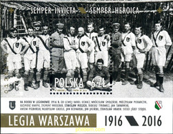 363766 MNH POLONIA 2016 FUTBOL - LEGIA DE VARSOVIA - Ohne Zuordnung