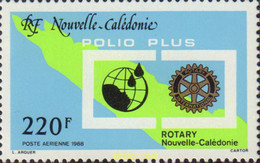 584301 MNH NUEVA CALEDONIA 1988 ROTARY INTERNACIONAL - Gebruikt