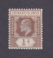 1909 Leeward Islands 36 MLH King Edward VII - Ongebruikt