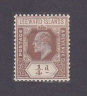 1909 Leeward Islands 36 MLH King Edward VII - Unused Stamps