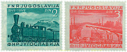 669950 MNH YUGOSLAVIA 1949 CENTENARIO DEL FERROCARRIL YUGOSLAVO - Collections, Lots & Séries