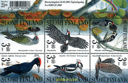 81202 MNH FINLANDIA 2001 AVES - Gebraucht