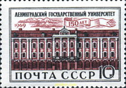 270010 MNH UNION SOVIETICA 1969 ANIVERSARIO DE LA UNIVERSIDAD DE LENINGRADO - Collezioni