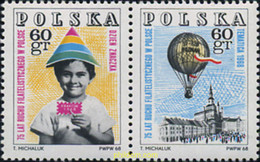 137606 MNH POLONIA 1968 75 ANIVERSARIO DE LA FILATELIA - Non Classés