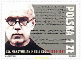 86236 MNH POLONIA 2001 60 ANIVERSARIO DE LA MUERTE DE MAXIMILIAN KOLBE - Sin Clasificación