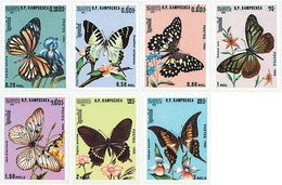 94228 MNH CAMBOYA KAMPUCHEA 1986 MARIPOSAS - Kampuchea