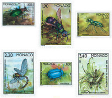 32596 MNH MONACO 1987 INSECTOS DEL PARQUE NACIONAL DE MERCANTOUR - Otros & Sin Clasificación