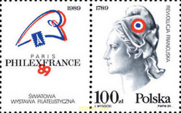 168505 MNH POLONIA 1989 BICENTENARIO DE LA REVOLUCION FRANCESA - Sin Clasificación