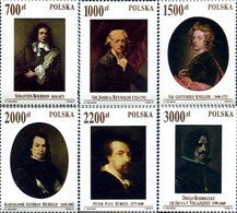 168809 MNH POLONIA 1991 AUTORETRATOS DE ARTISTAS CELEBRES - Sin Clasificación