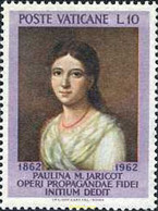 684264 MNH VATICANO 1962 CENTENARIO DE LA MUERTE DE PAULINE MARIE JARICOT - Usati