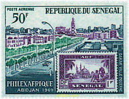 48976 MNH SENEGAL 1969 PHILEXAFRIQUE. EXPOSICION FILATELICA INTERNACIONAL - Sénégal (1960-...)