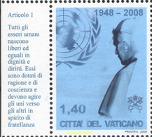 688547 MNH VATICANO 2008 VISITA DEL PAPA BENEDICTO XVI A LA ONU - Oblitérés