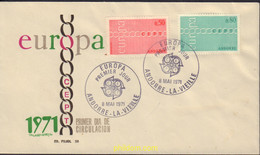 582274 MNH ANDORRA. Admón Francesa 1971 EUROPA CEPT. FRATERNIDAD Y COOPERACION - Colecciones