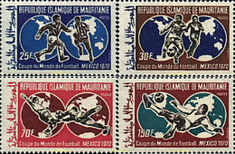 71328 MNH MAURITANIA 1970 COPA DEL MUNDO DE FUTBOL - MEXICO-70 - Mauritanie (1960-...)