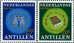 282899 MNH ANTILLAS HOLANDESAS 1969 CENTENARIO DE LA CORTE DE JUSTICIA - Autres & Non Classés