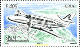 253120 MNH SAN PEDRO Y MIQUELON 2010 AVION - Gebraucht