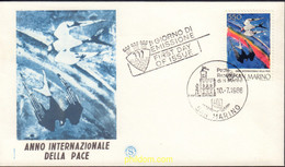 405563 MNH SAN MARINO 1986 AÑO INTERNACIONAL DE LA PAZ - Gebruikt