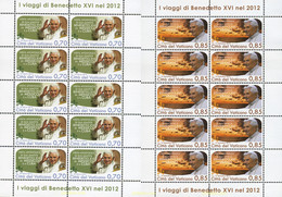 337234 MNH VATICANO 2013 VIAJES DEL PAPA BENEDICTO XVI - Gebruikt