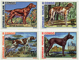 73299 MNH CONGO 1974 PERROS DE RAZA - FDC