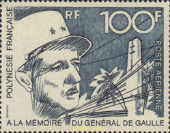 580278 MNH POLINESIA FRANCESA 1972 A LA MEMORIA DEL GENERAL DE GAULLE - Used Stamps