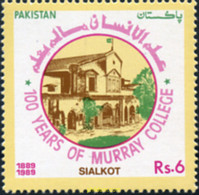 349301 MNH PAKISTAN 1989 100 AÑOS DEL COLEGIO MURRAY - Pakistan