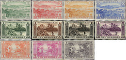 584587 MNH NUEVAS HEBRIDAS 1957 SERIE BASICA - Verzamelingen & Reeksen