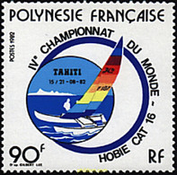 43609 MNH POLINESIA FRANCESA 1982 4 CAMPEONATOS DEL MUNDO DE VELEROS - Used Stamps