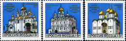 166808 MNH RUSIA 1992 CATEDRALES - Gebruikt