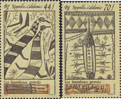 589159 MNH NUEVA CALEDONIA 1989 GRABADOS SOBRE BAMBU - Oblitérés