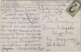 BULGARIE / BULGARIA  - 1918 Censored PPC From LOM To SOFIA (franked Mi.81) - Brieven En Documenten