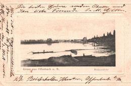 Delcampe - Germany - Gruss Aus Offenbach A. M. - Mainansicht - 1902 - RARE! - Offenbach