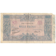 France, 1000 Francs, Bleu Et Rose, 1925, M.2083, TB, Fayette:36.41, KM:67j - 1 000 F 1889-1926 ''Bleu Et Rose''