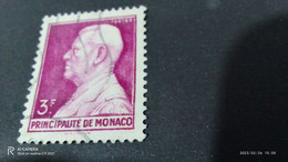 MONACO- 1950--51   3FR .PRİNCE LOUIS II.. DAMGALI - Oblitérés